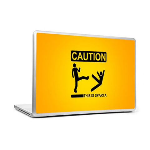 Laptop Skins, Caution This is Sparta Laptop Skin, - PosterGully